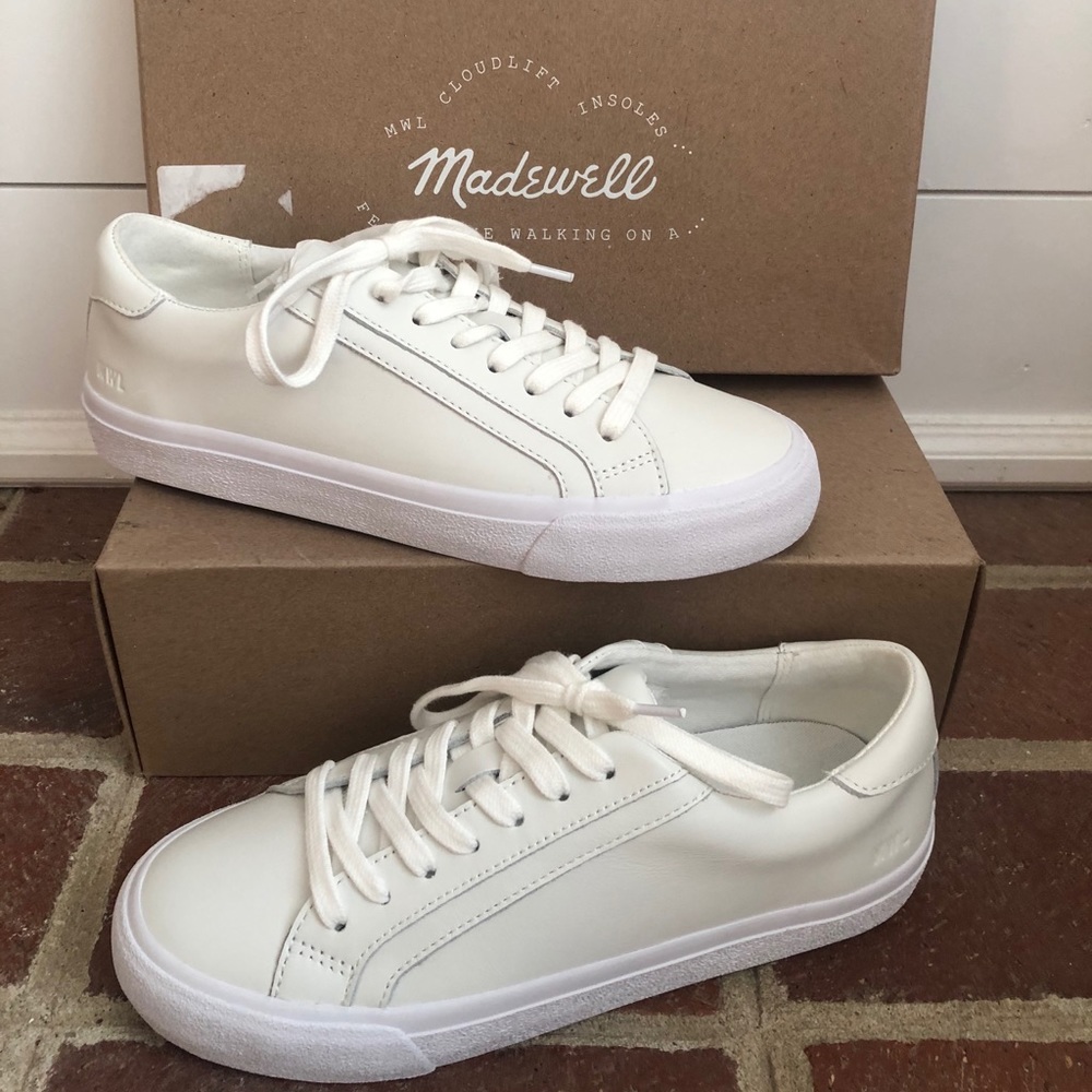 Never Worn Madewell leather sneakers